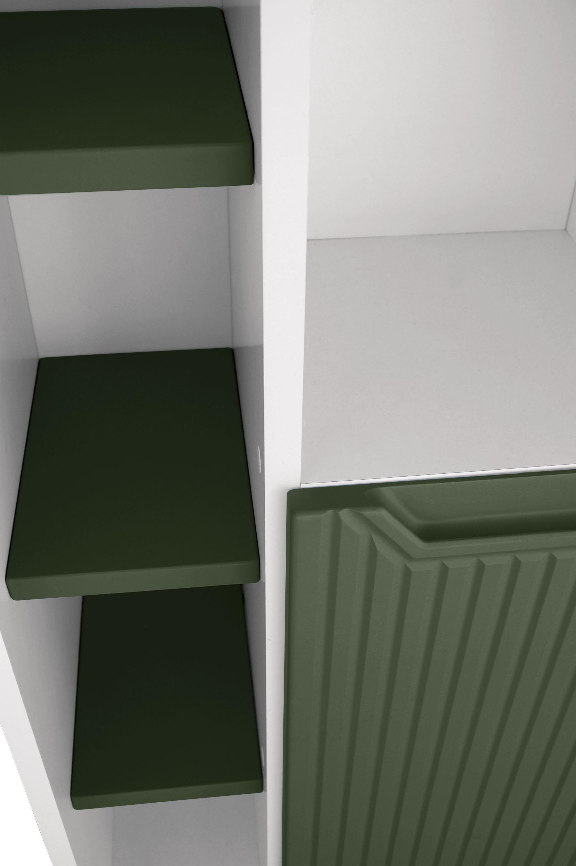 Nurcelant Çok Amaçlı Banyo Boy Dolabı Mdf Koyu Yeşil