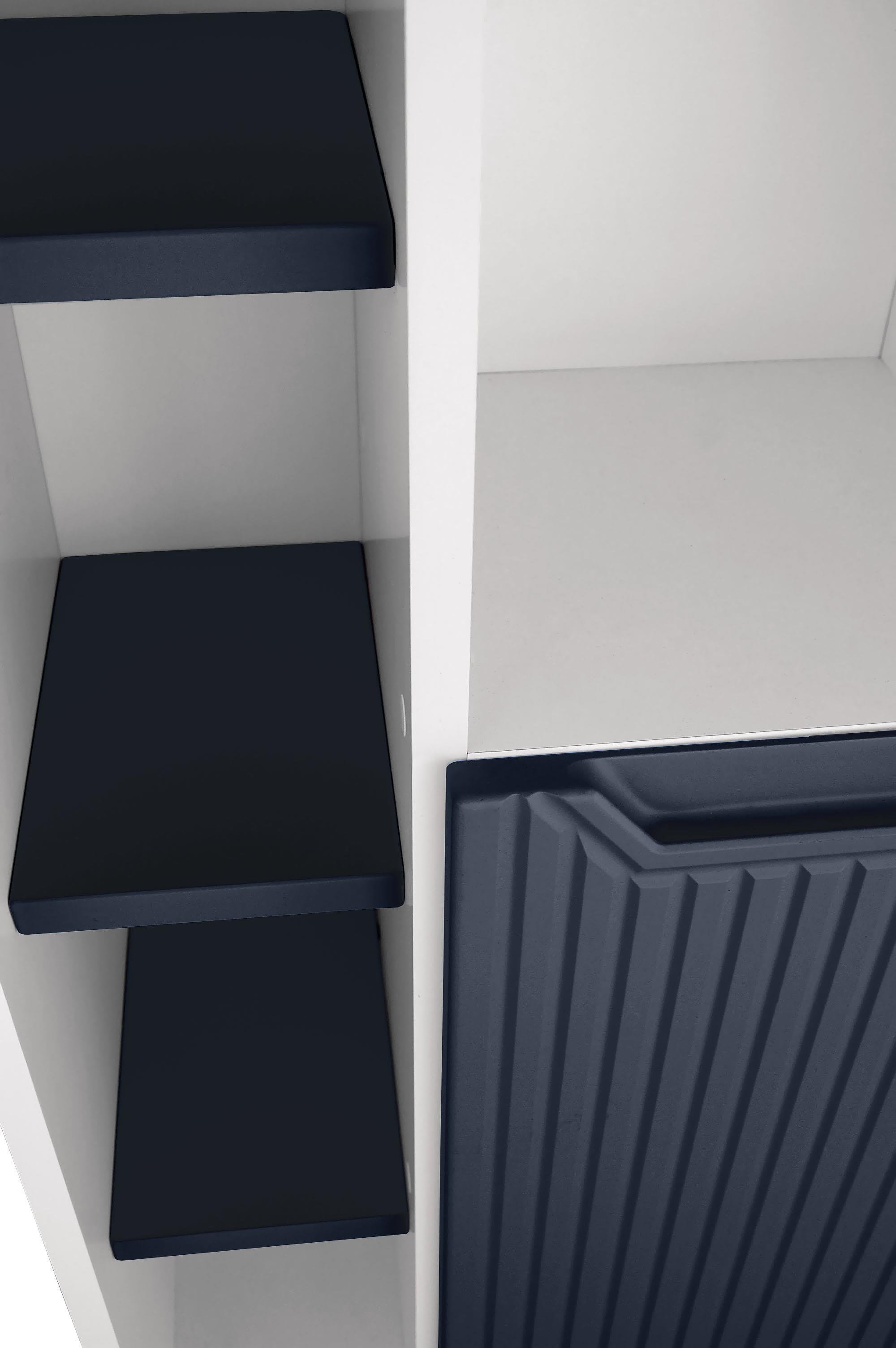 Nurcelant Çok Amaçlı Banyo Boy Dolabı Mdf Lacivert