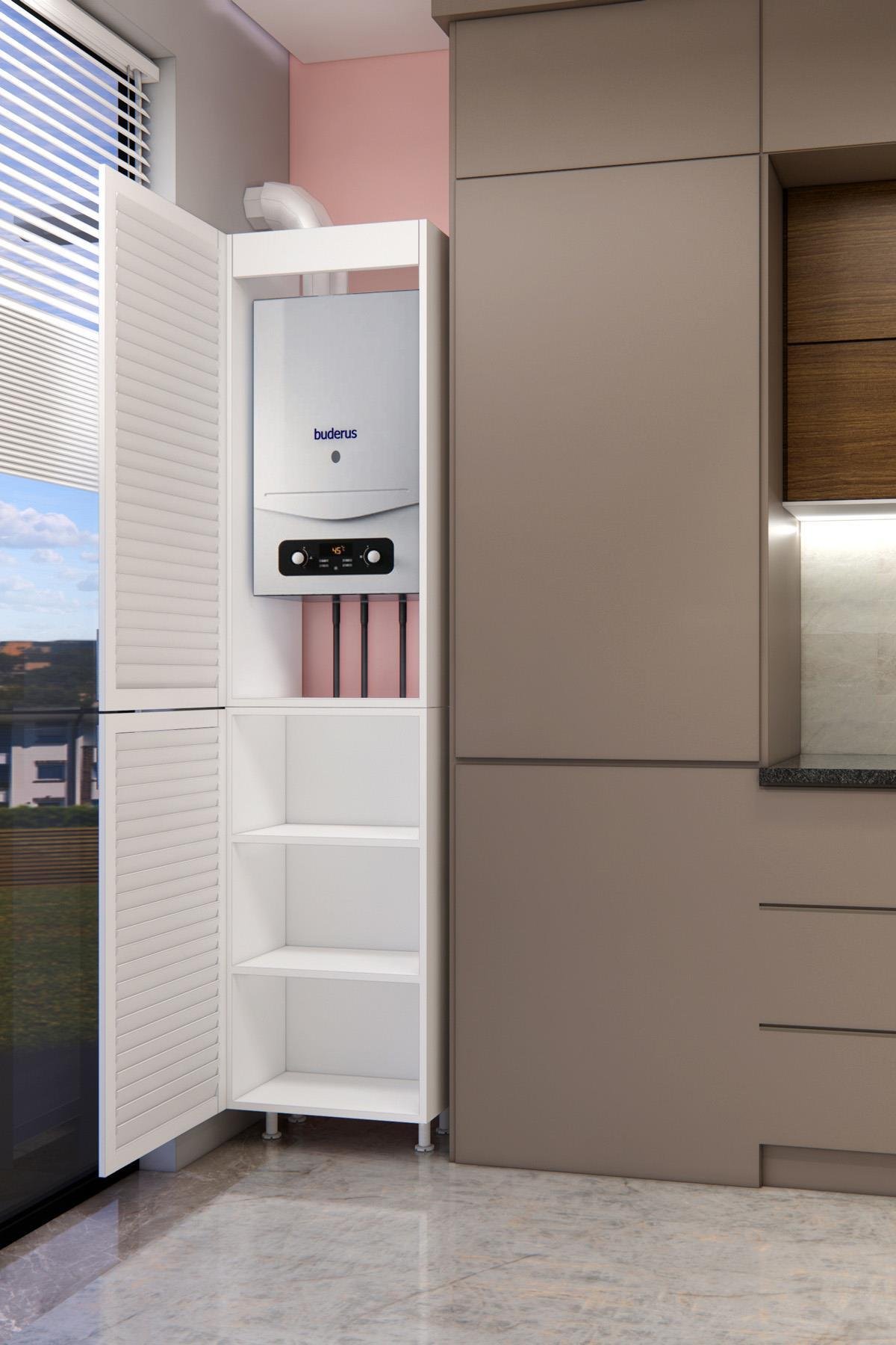 Nurcelant Kombi Dolabı Panjur Kapaklı 210 cm Mdf