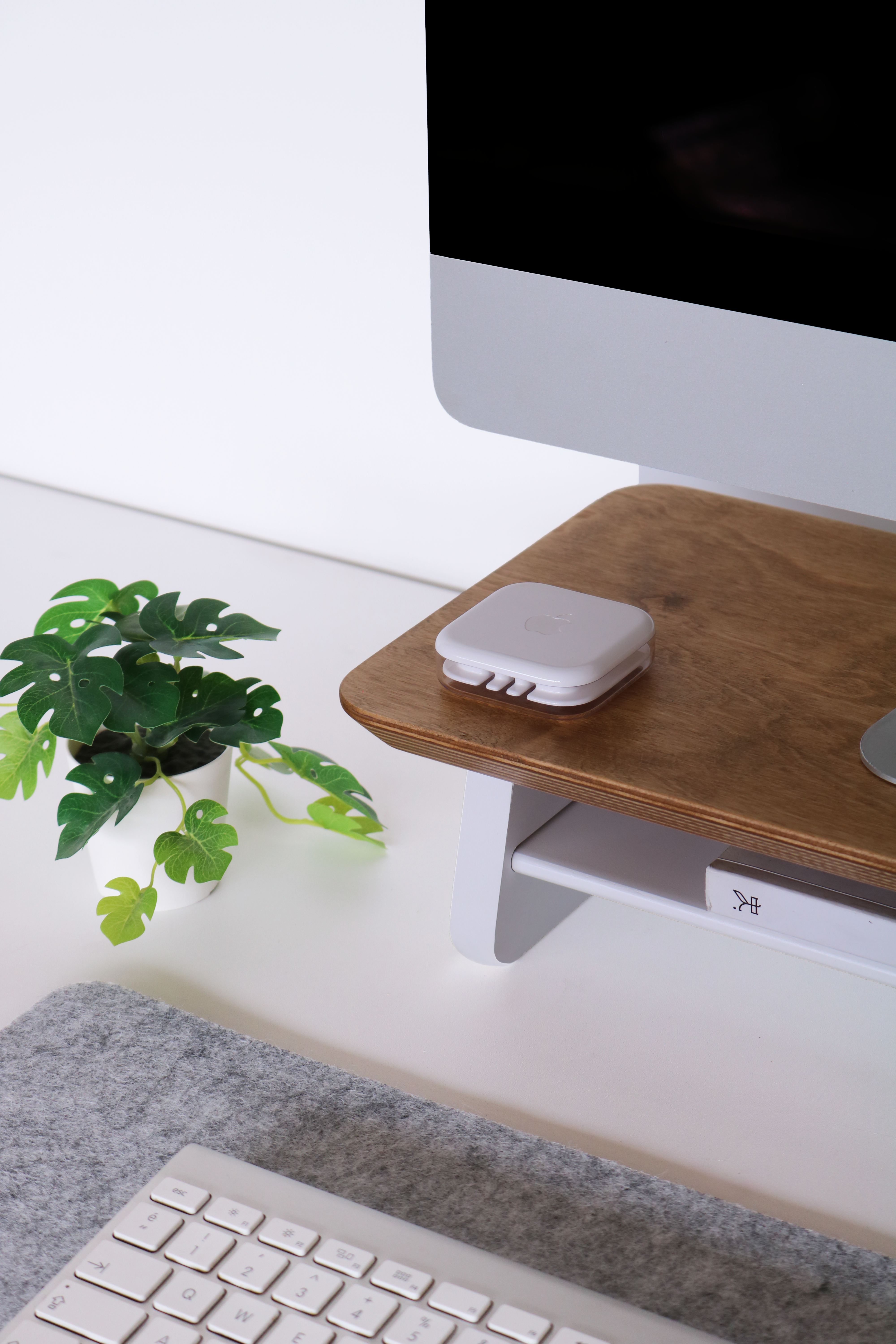 Küçük Monitör Standı (Meşe)