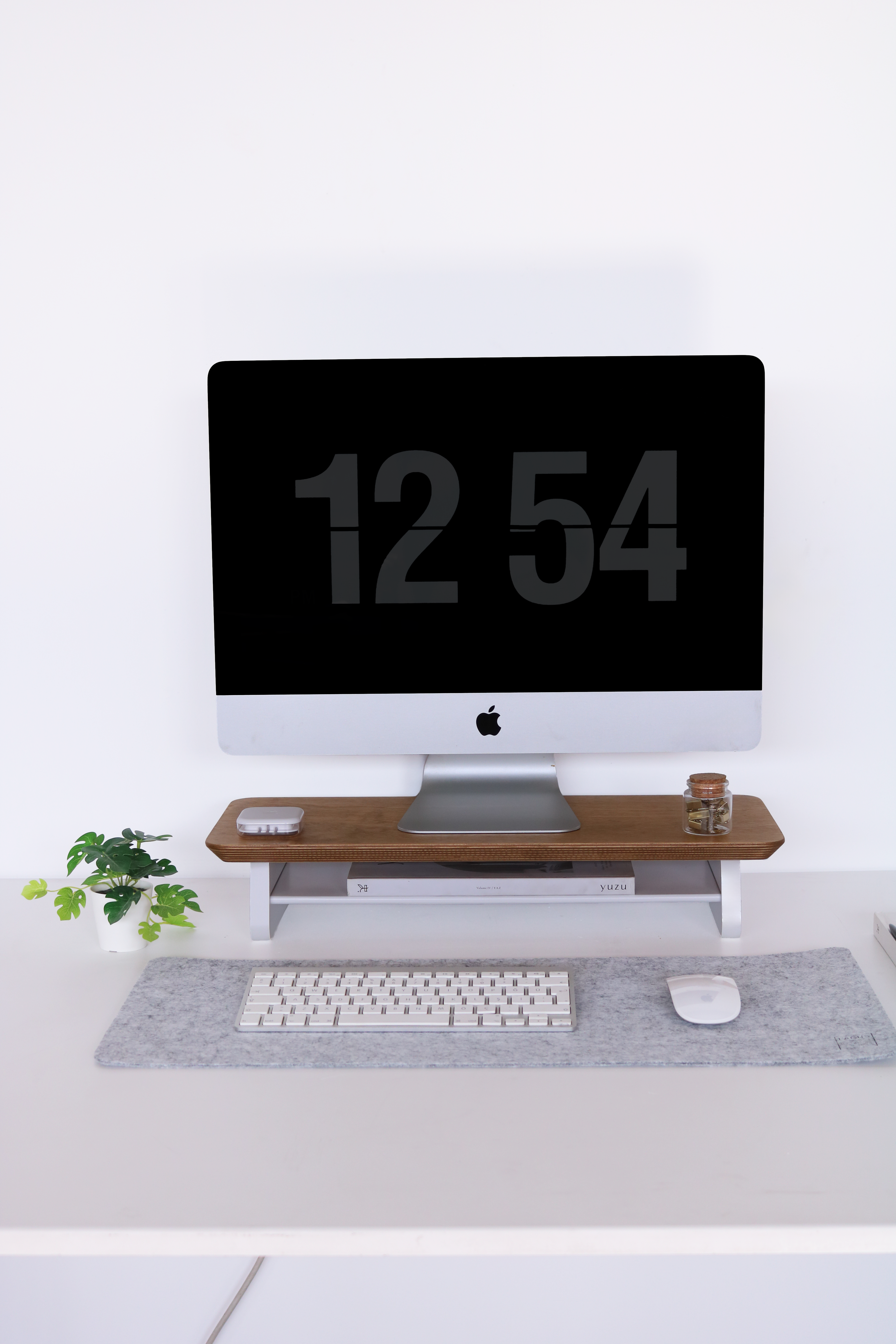 Küçük Monitör Standı (Meşe)