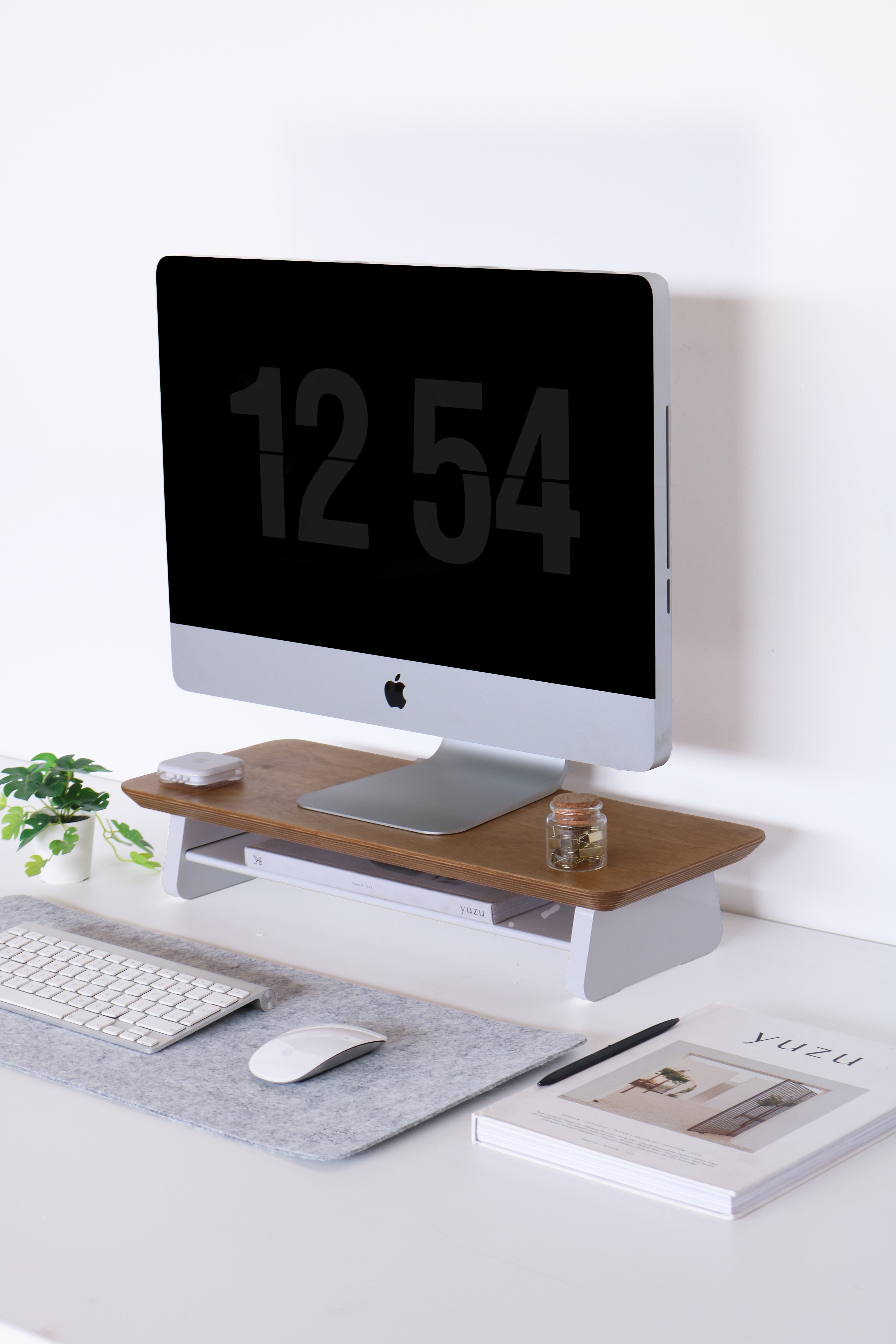 Küçük Monitör Standı (Meşe)