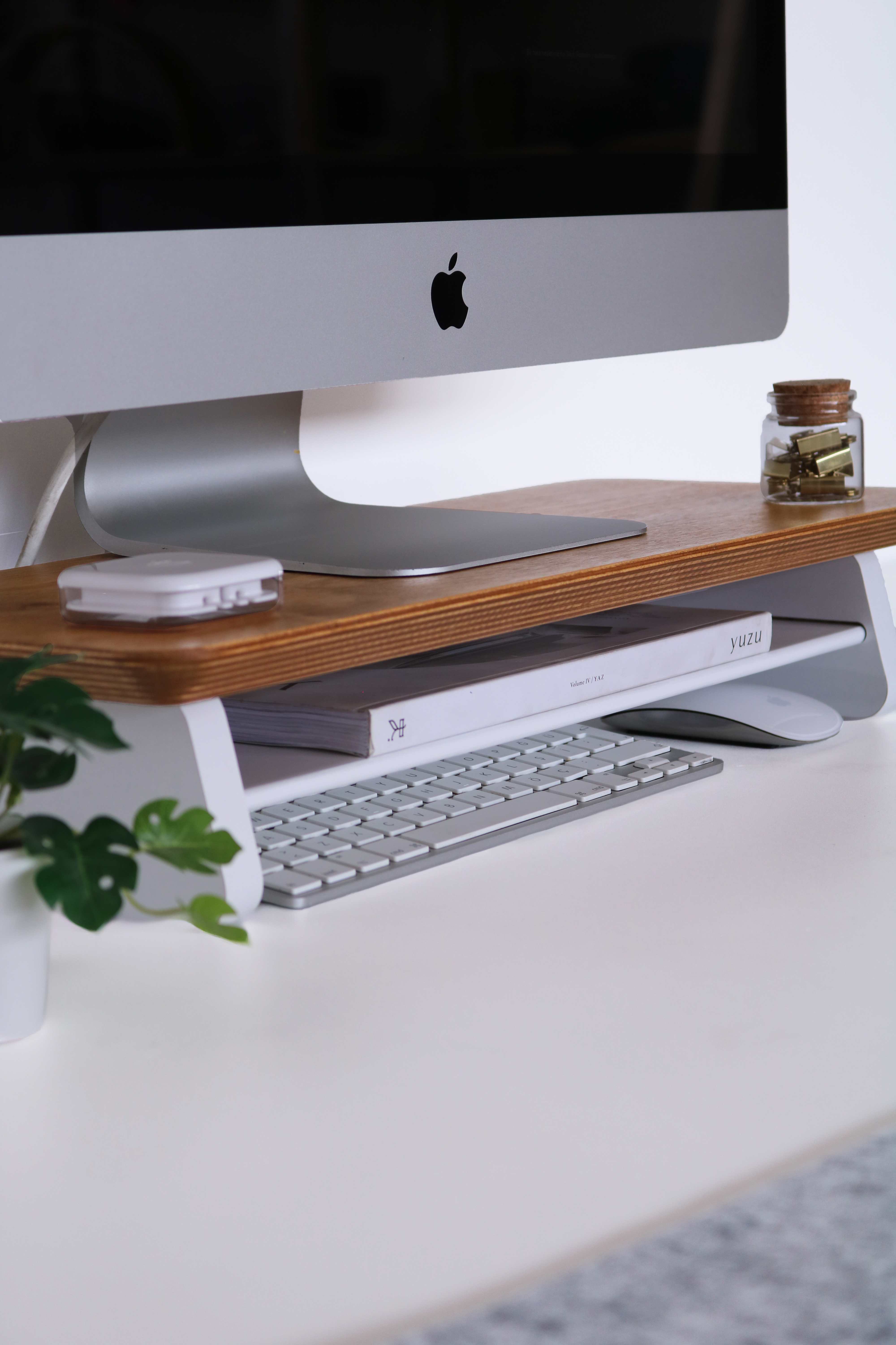 Küçük Monitör Standı (Meşe)