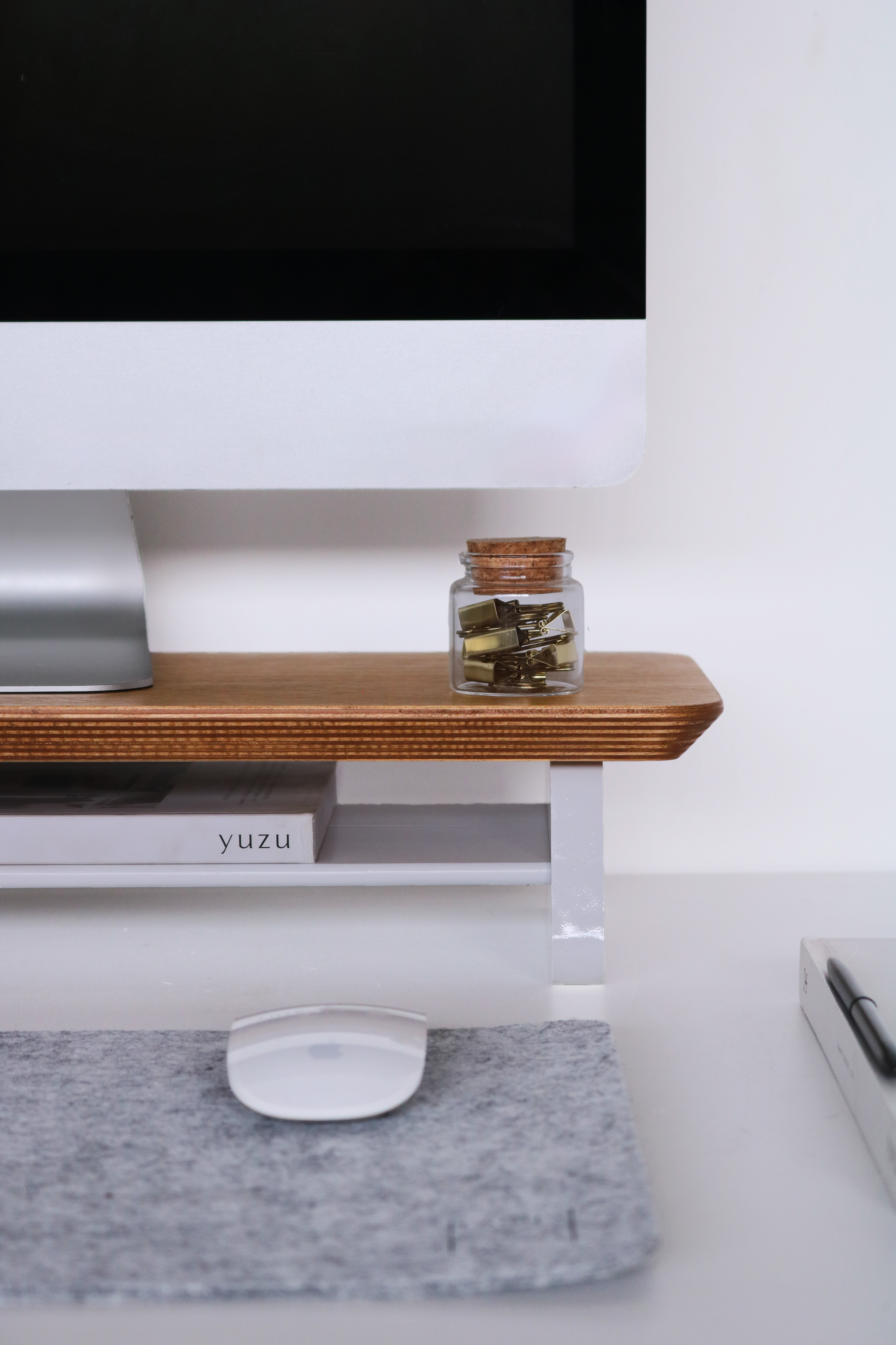 Küçük Monitör Standı (Meşe)