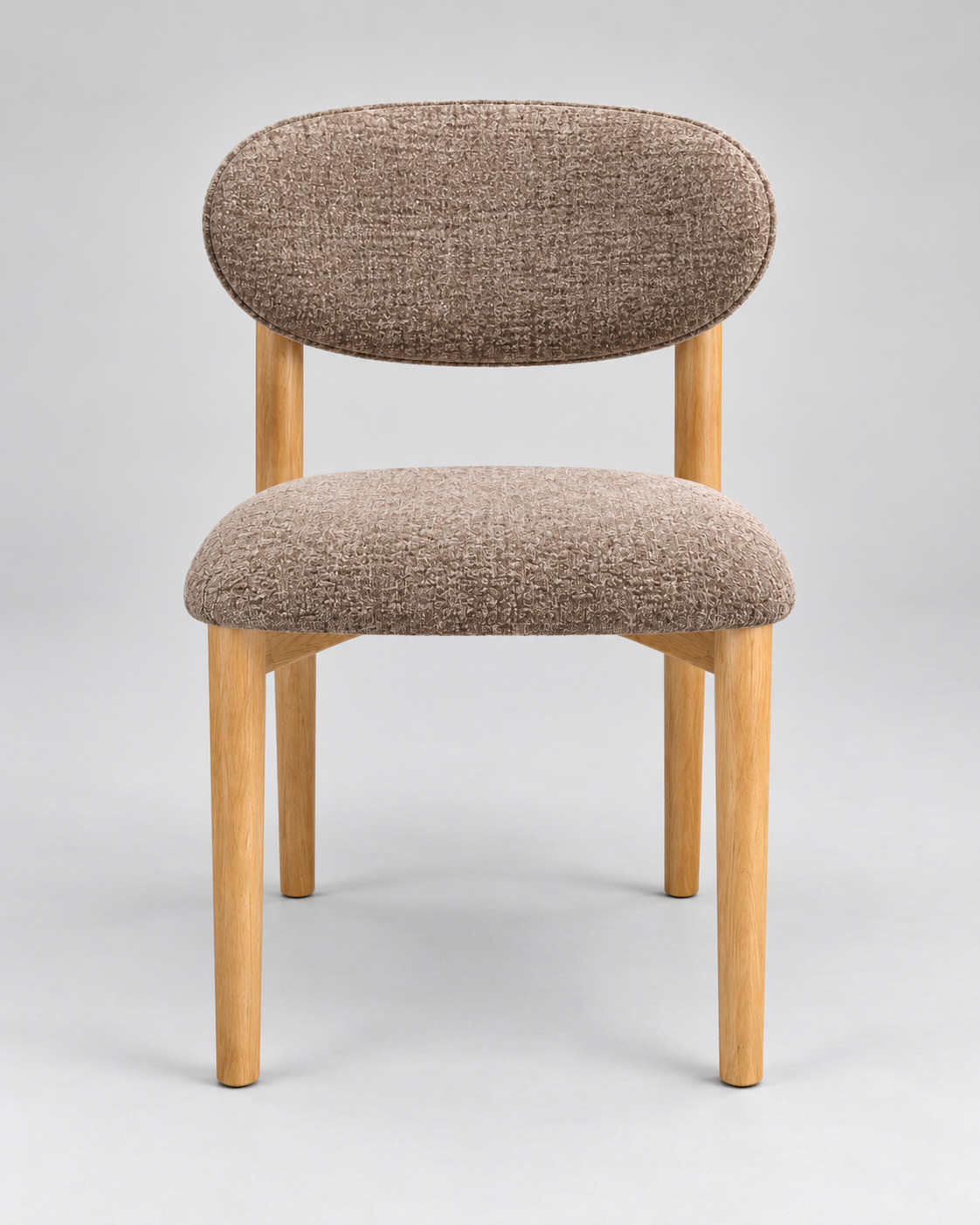 Fagus Wood Polo doğal kayın renk masif kayın ahşap sandalyenin önden görünümü