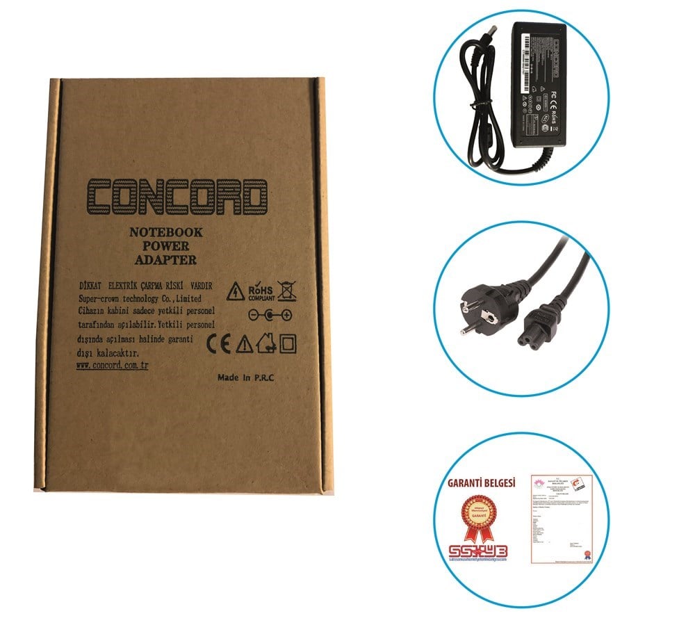 19V 3.42A 65W 5.5*1.7mm Acer Laptop Notebook Adaptör Şarj Aleti 