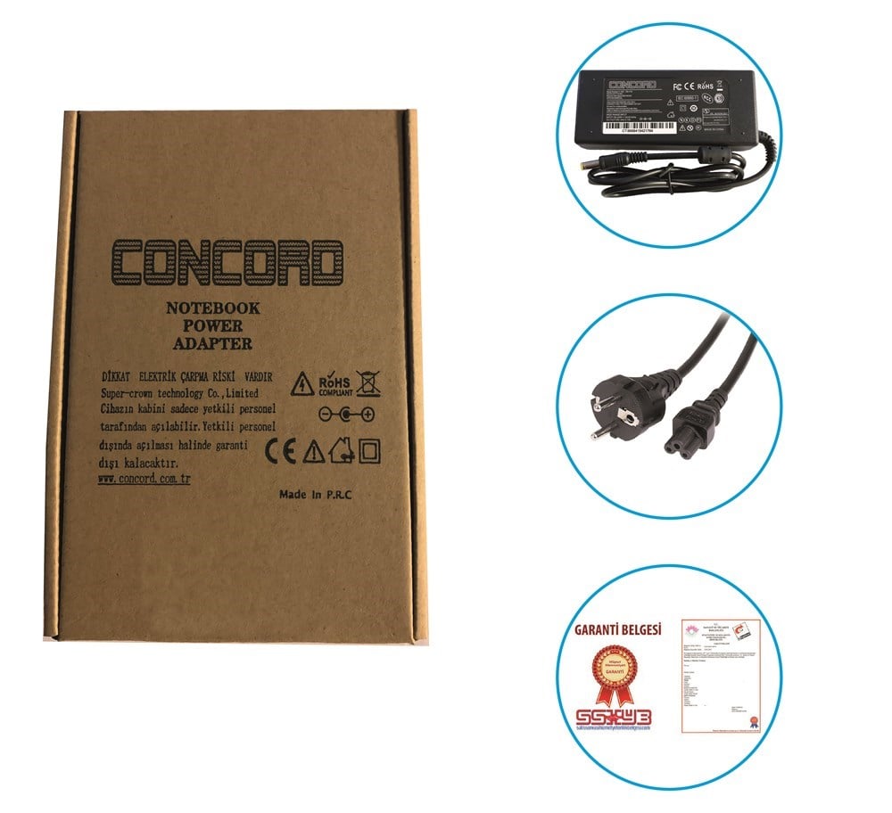 19V 4.74A 90W 5.5*1.7mm Acer Laptop / Notebook Adaptör Şarj Aleti 