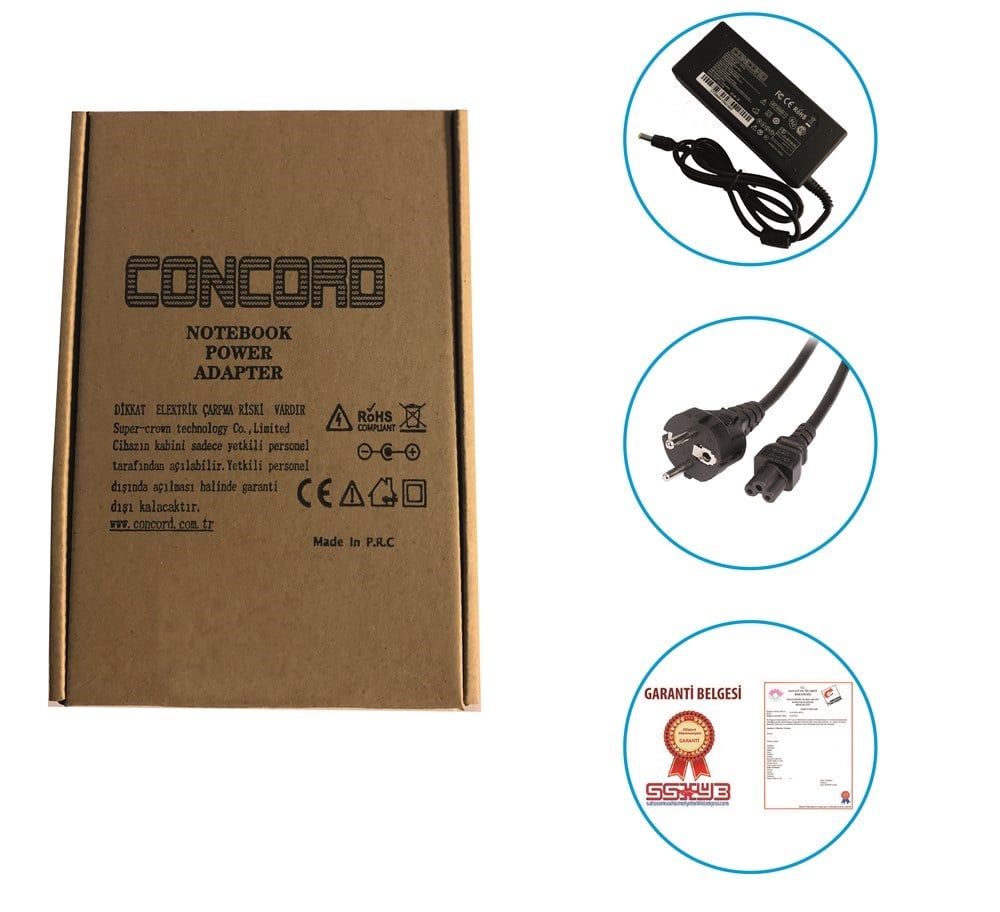 19V 4.74A 90W 5.5*3.0mm Laptop / Notebook Adaptör Şarj Aleti 