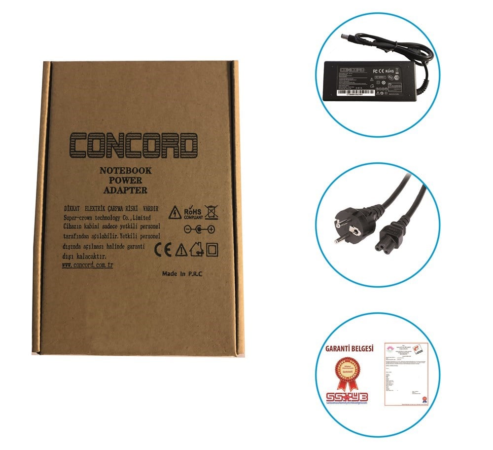 19V 4.74A 90W 7.4*5.0mm Laptop / Notebook Adaptör Şarj Aleti