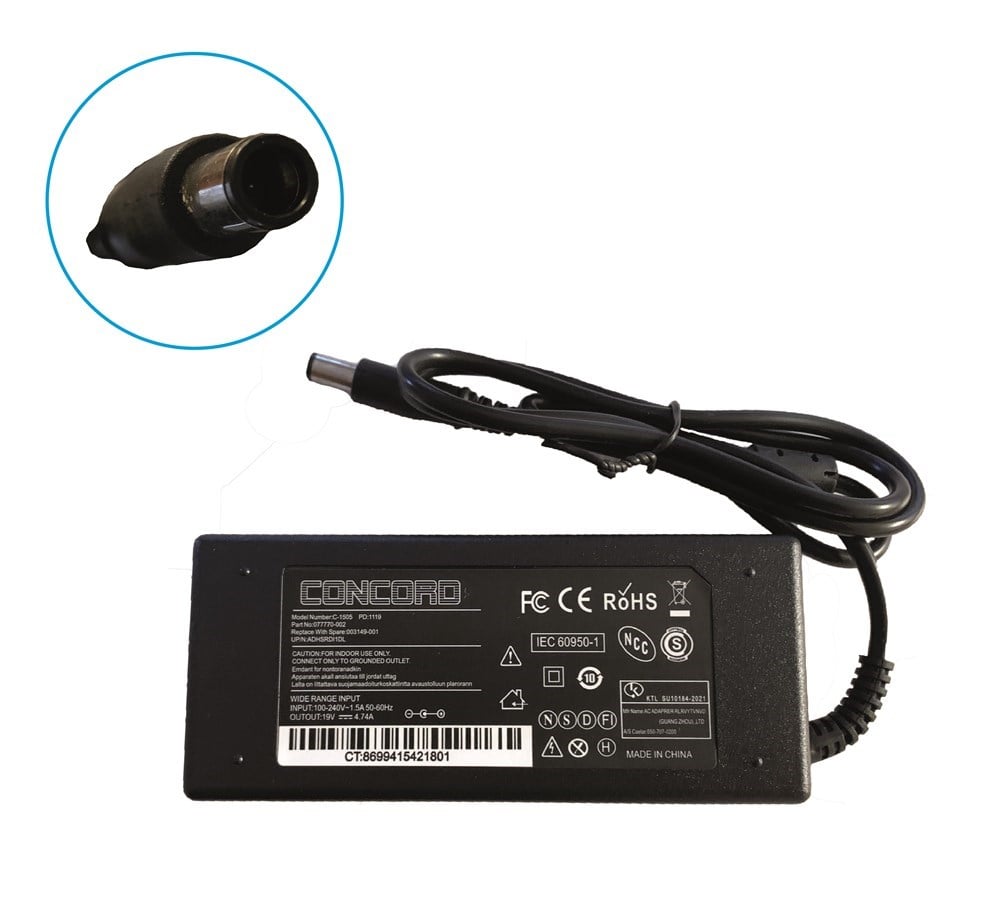 19V 4.74A 90W 7.4*5.0mm Laptop / Notebook Adaptör Şarj Aleti