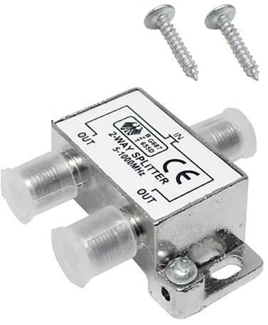2 li Uydu Splitter Kablo TV Rg6 Anten Çoklayıcı Dağıtıcı