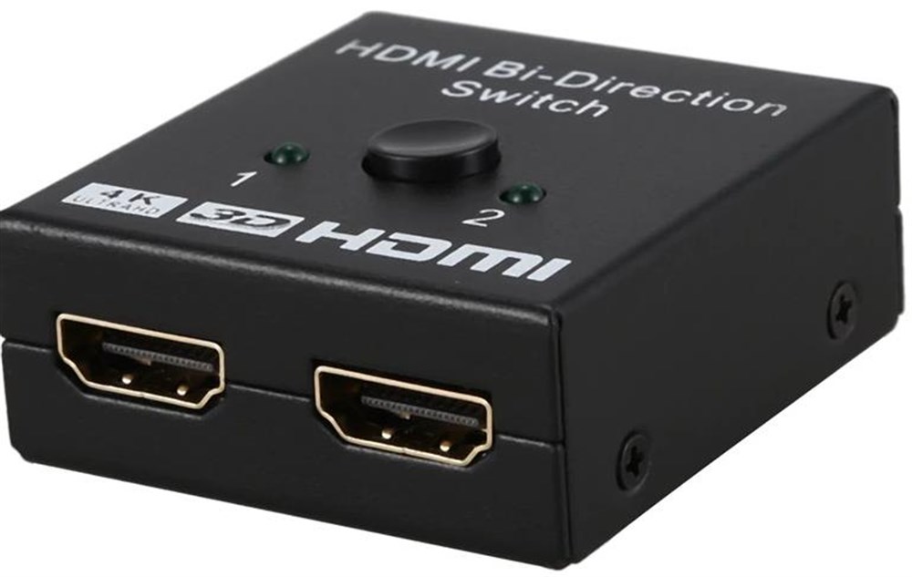 2 Port Çift Yönlü Hdmi Switch Splitter Ekran Monitör Çoklayıcı Çoğaltıcı Bidirection