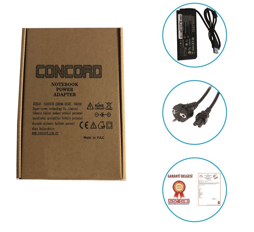 20V 3.25A 65W Laptop / Notebook Adaptör Şarj Aleti