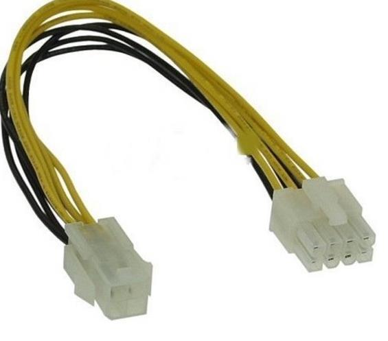 4 Pin To 8 Pin Güç Çevirici Power Supply Çevirici Kablosu