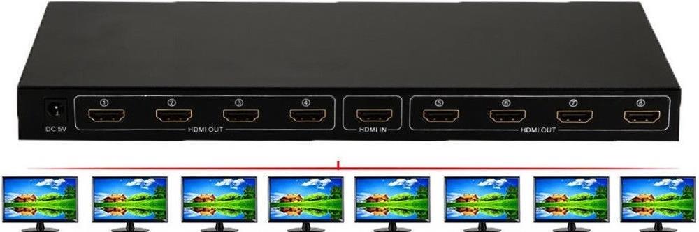 8 Port Hdmi Splitter Çoklayıcı Switch Ekran Çoklayıcısı
