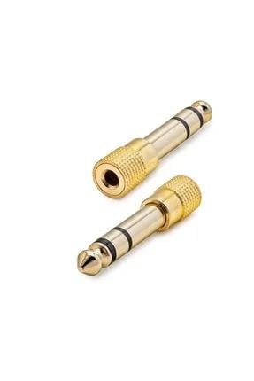 Alfais Marka: 4458 6.3 Mm Erkek To 3.5 Mm Dişi Çevirici Dönüştürücü Jack Adaptörü
