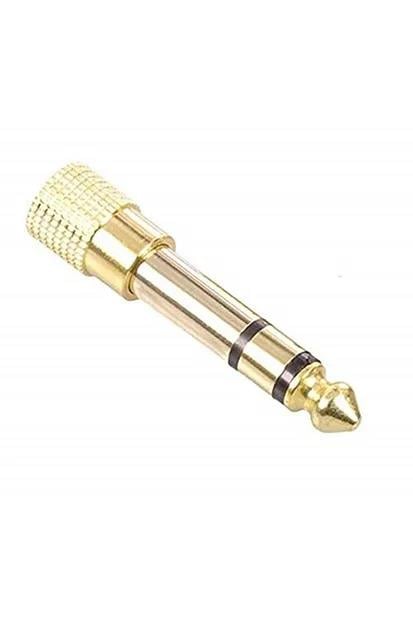 Alfais Marka: 4458 6.3 Mm Erkek To 3.5 Mm Dişi Çevirici Dönüştürücü Jack Adaptörü