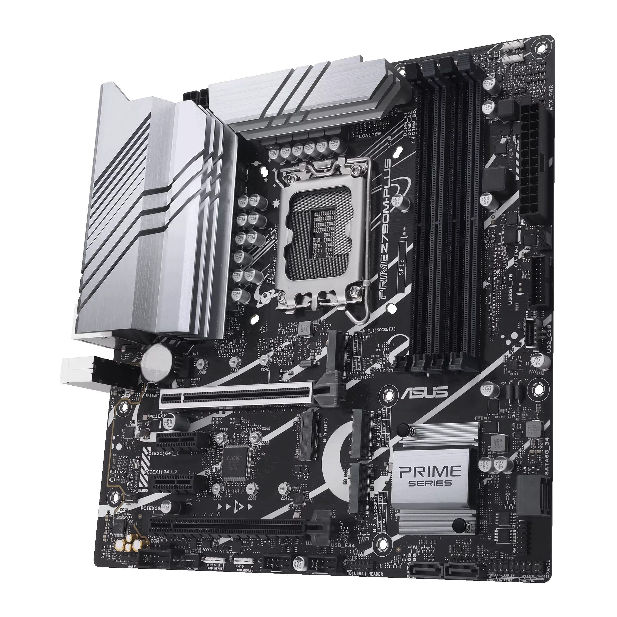 Asus Prime Z790M-PLUS Lga 1700 (Intel 14, 12. ve 13. Nesil) Microatx Anakart (Pcıe 5.0, 3 x M.2 Yuva, 10 + 1 Drmos, Ddr5, 1 GB Lan, Dp