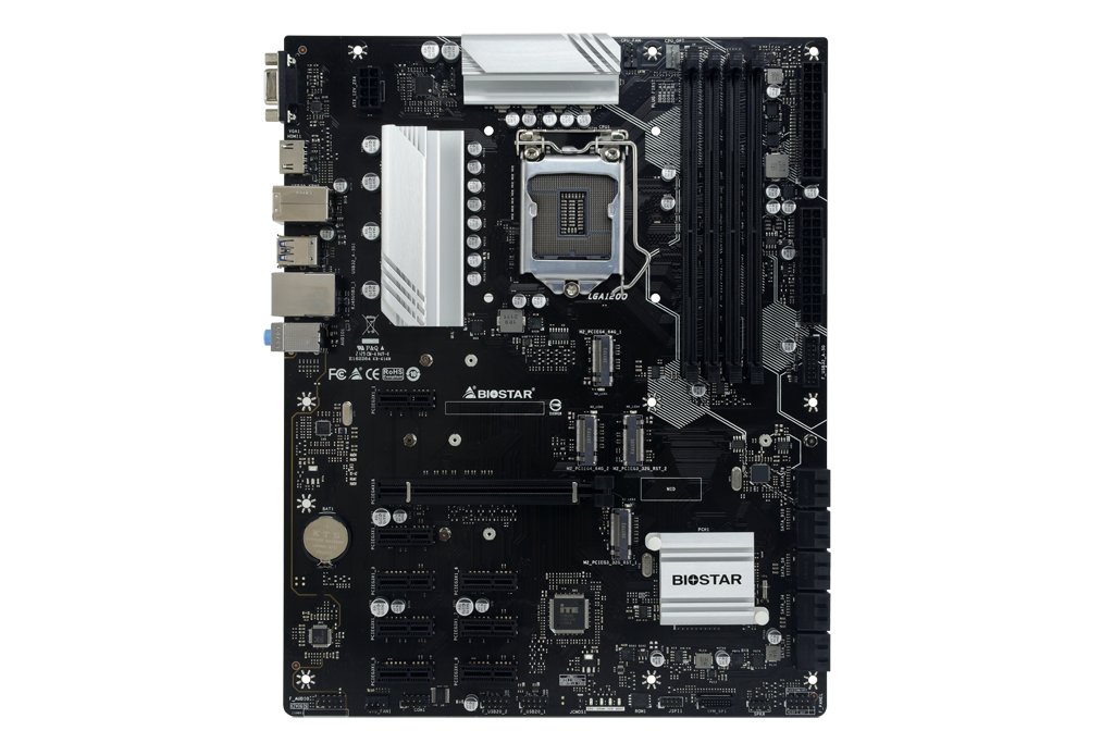 Biostar TZ590-BTC-DUO 3600 mhz(OC) M.2 1200 p ATX Anakart