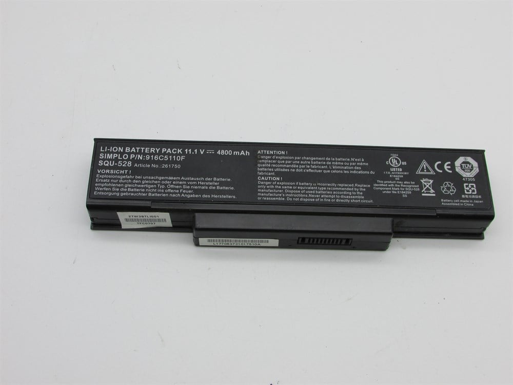 CASPER TW7 Notebook Batarya