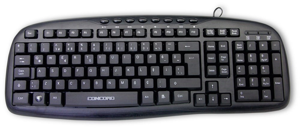 Concord Multimedya Kablolu Q Klavye