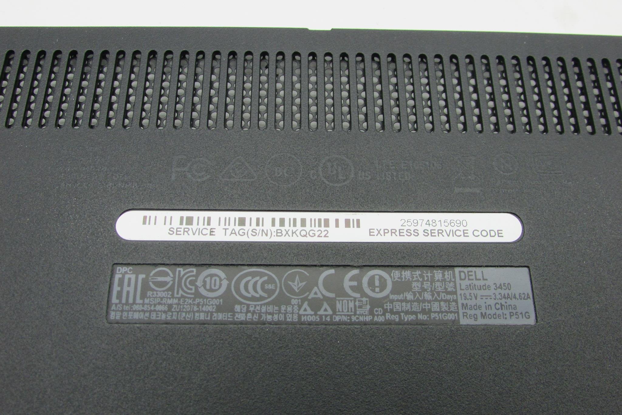 DELL LATİTUDE 3450 Notebook Alt Kasa Kapak
