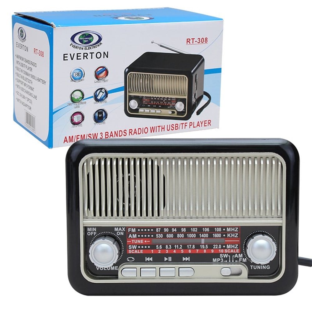 Everton RT-308BT USB/SD/FM/Bluetooth Destekli Nostaljik Radyo