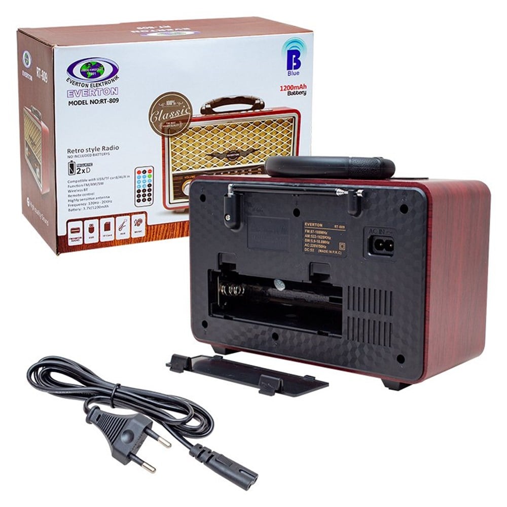 Everton RT-809BT USB/SD/FM/Bluetooth Destekli Nostaljik Radyo