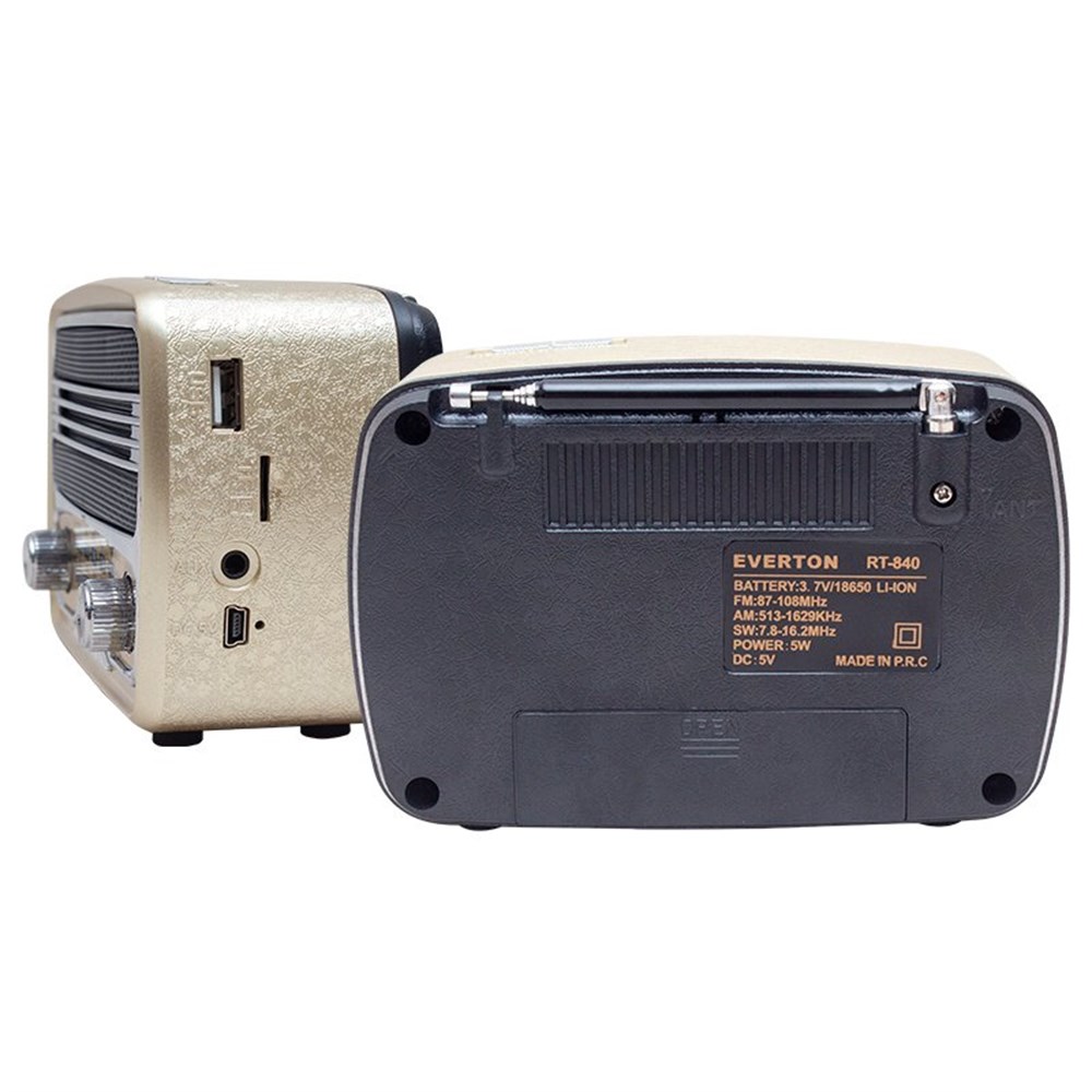 Everton RT-840 USB/TF/FM/Bluetooth Destekli Nostaljik Radyo