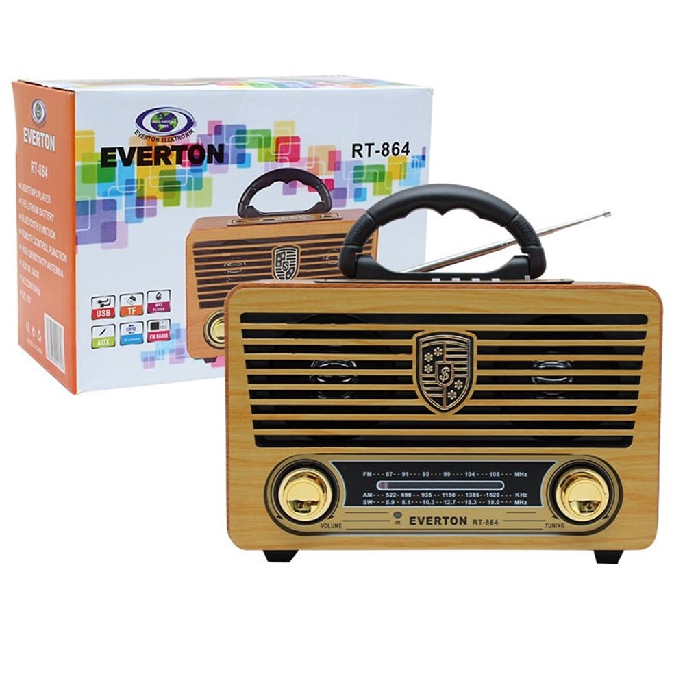Everton RT-864BT USB/SD/FM/Bluetooth Destekli Kumandalı Nostaljik Radyo