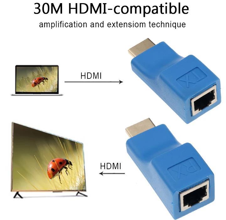 Hdmi Rj45 Cat5 6 Extender Uzatıcı Uzatma Aparatı Adaptör