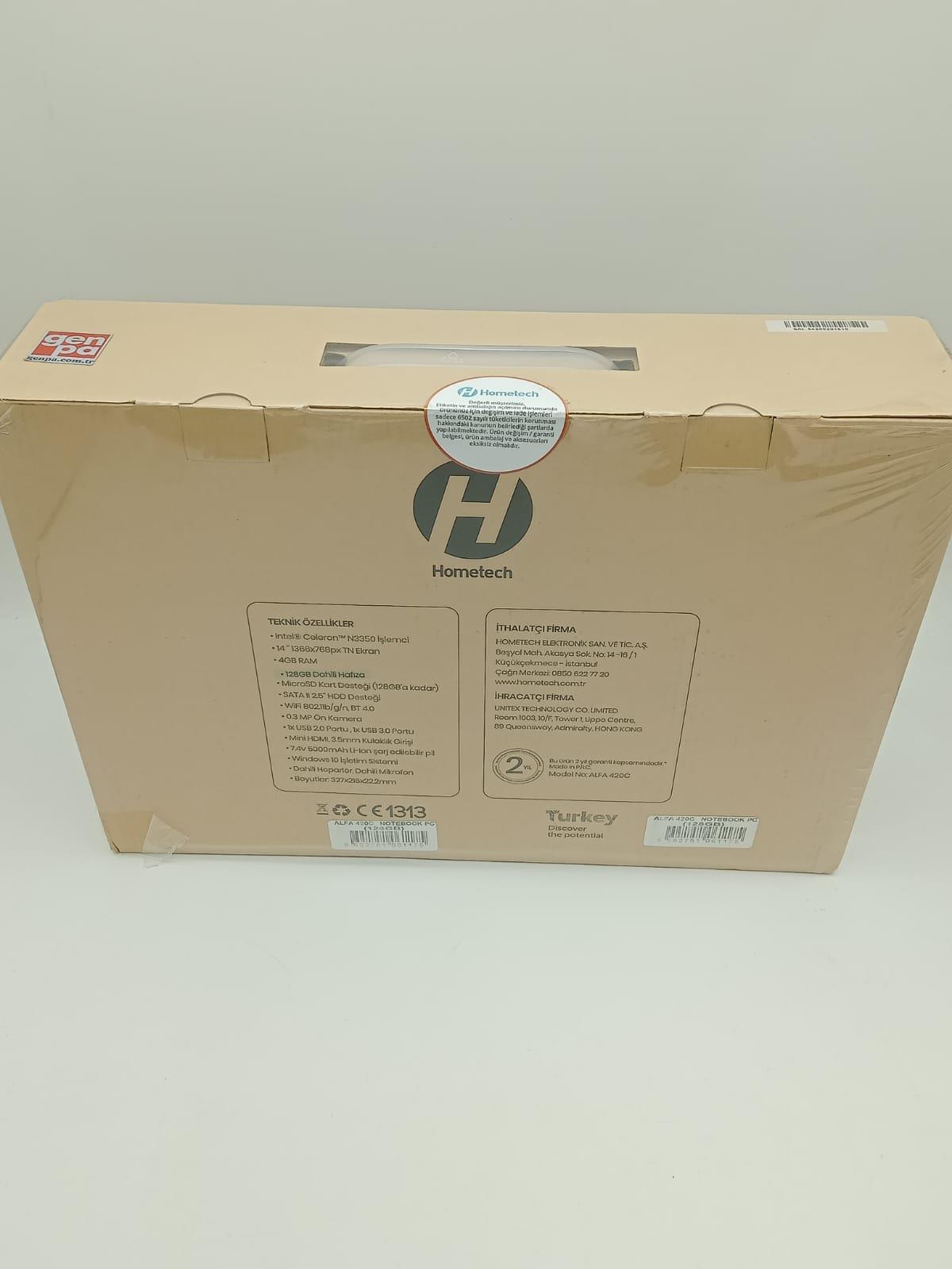 HOMETECH ALFA 420C SIFIR NOTEBOOK