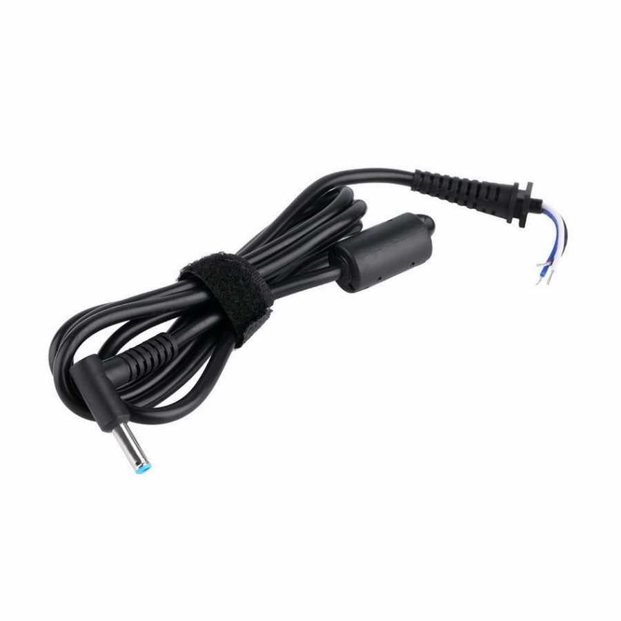Hp Game, Hp Victus, Hp Omen Notebook Adaptör Tamir Kablosu 3Lü 4.5*3.0 L Tip Hp150W Mavi Uç 1.2M Siyah