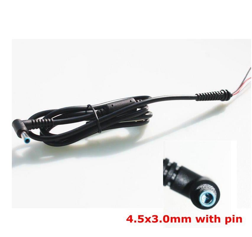 Hp Game, Hp Victus, Hp Omen Notebook Adaptör Tamir Kablosu 3Lü 4.5*3.0 L Tip Hp150W Mavi Uç 1.2M Siyah