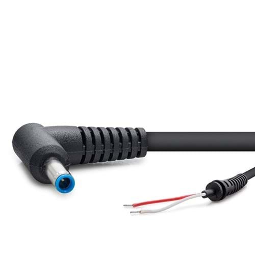 Hp Notebook Adaptör Tamir Kablosu 4.5*3.0 30W - 90W 1.2M Siyah Mavi Uç