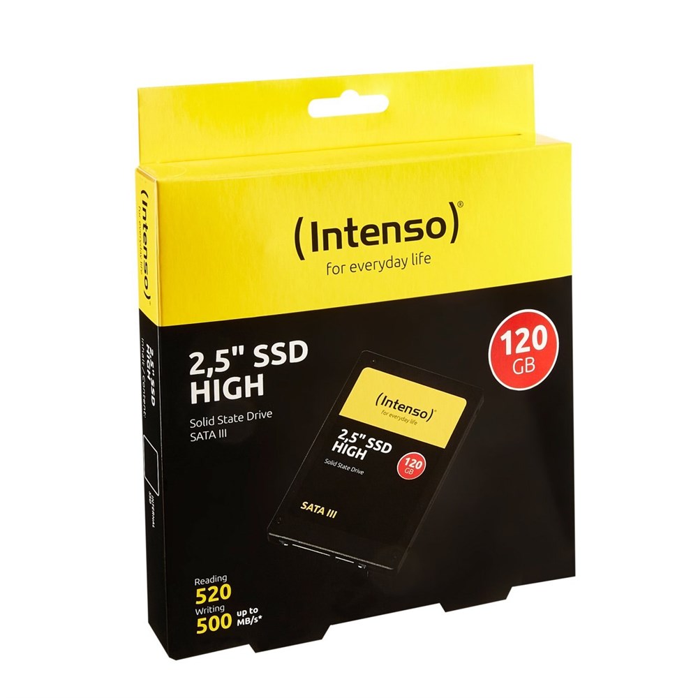 INTENSO HIGH 2.5″ 120GB SATA3.0 SSD 520/480MB/s 3D-NAND