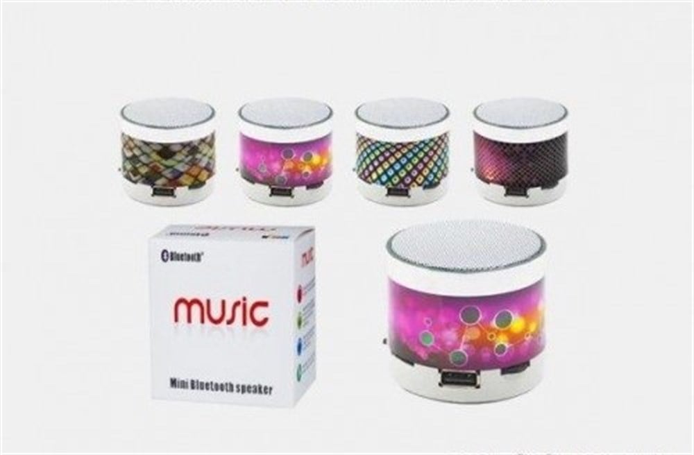 Işıklı Mini Bluetooth Hoparlör, Taşınabilir Kablosuz Mini Ses Bombası, Mp3 Müzik Kutusu