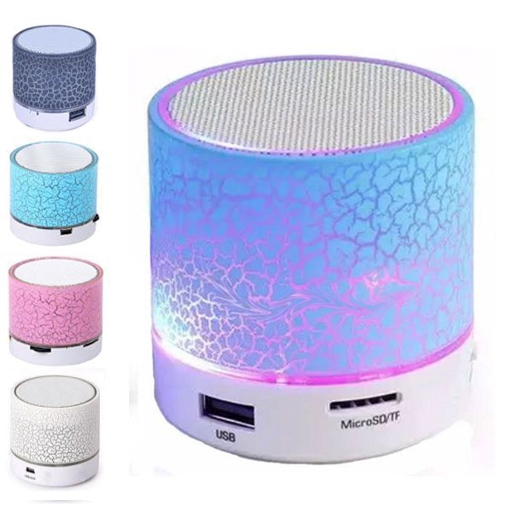 Işıklı Mini Bluetooth Hoparlör, Taşınabilir Kablosuz Mini Ses Bombası, Mp3 Müzik Kutusu