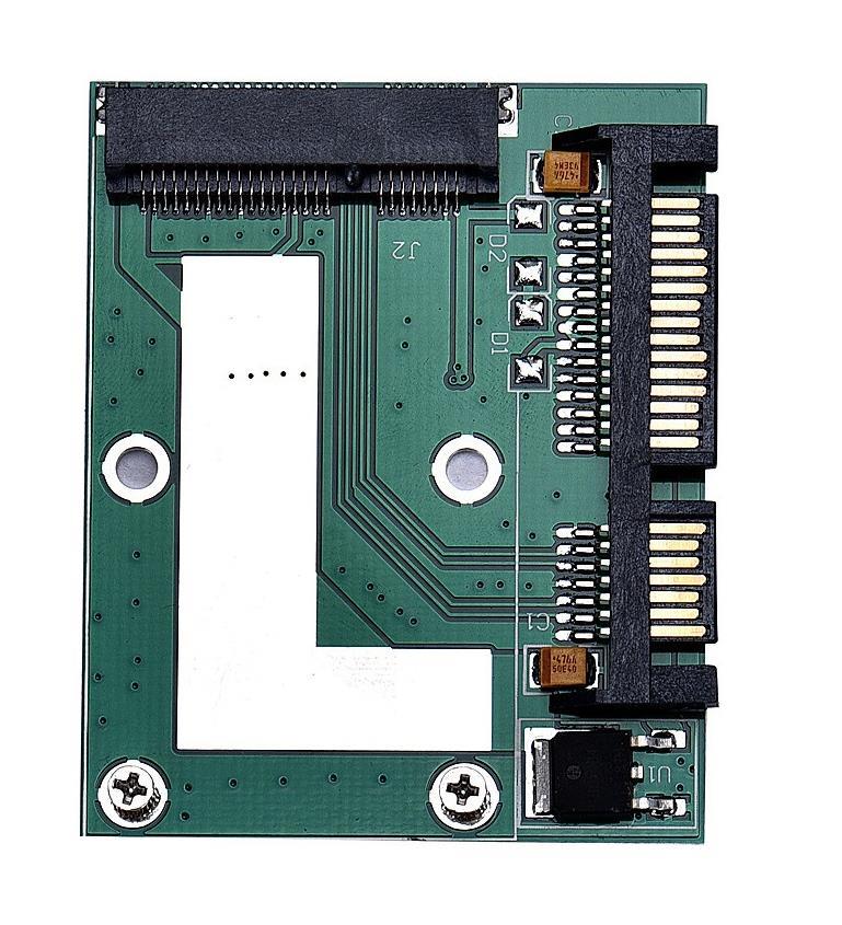 Msata (Mini Sata) Ssd To Sata Çevirici Dönüştürücü Adaptör