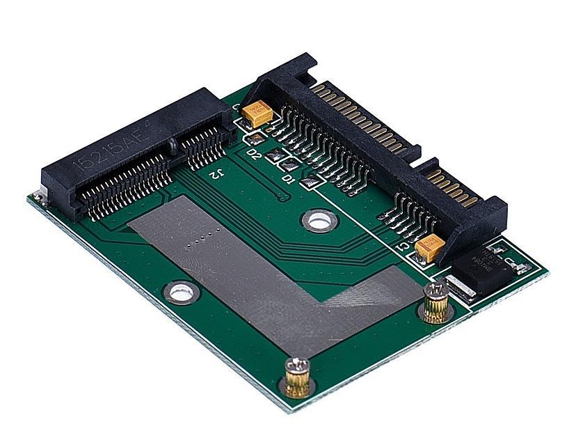 Msata (Mini Sata) Ssd To Sata Çevirici Dönüştürücü Adaptör