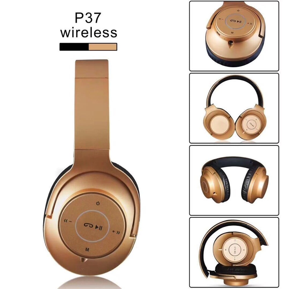 P37 Katlanabilir Bluetooth Kulaklık Kablosuz Radio Sd Kart Destekli Kablosuz Konuşma Özellikli