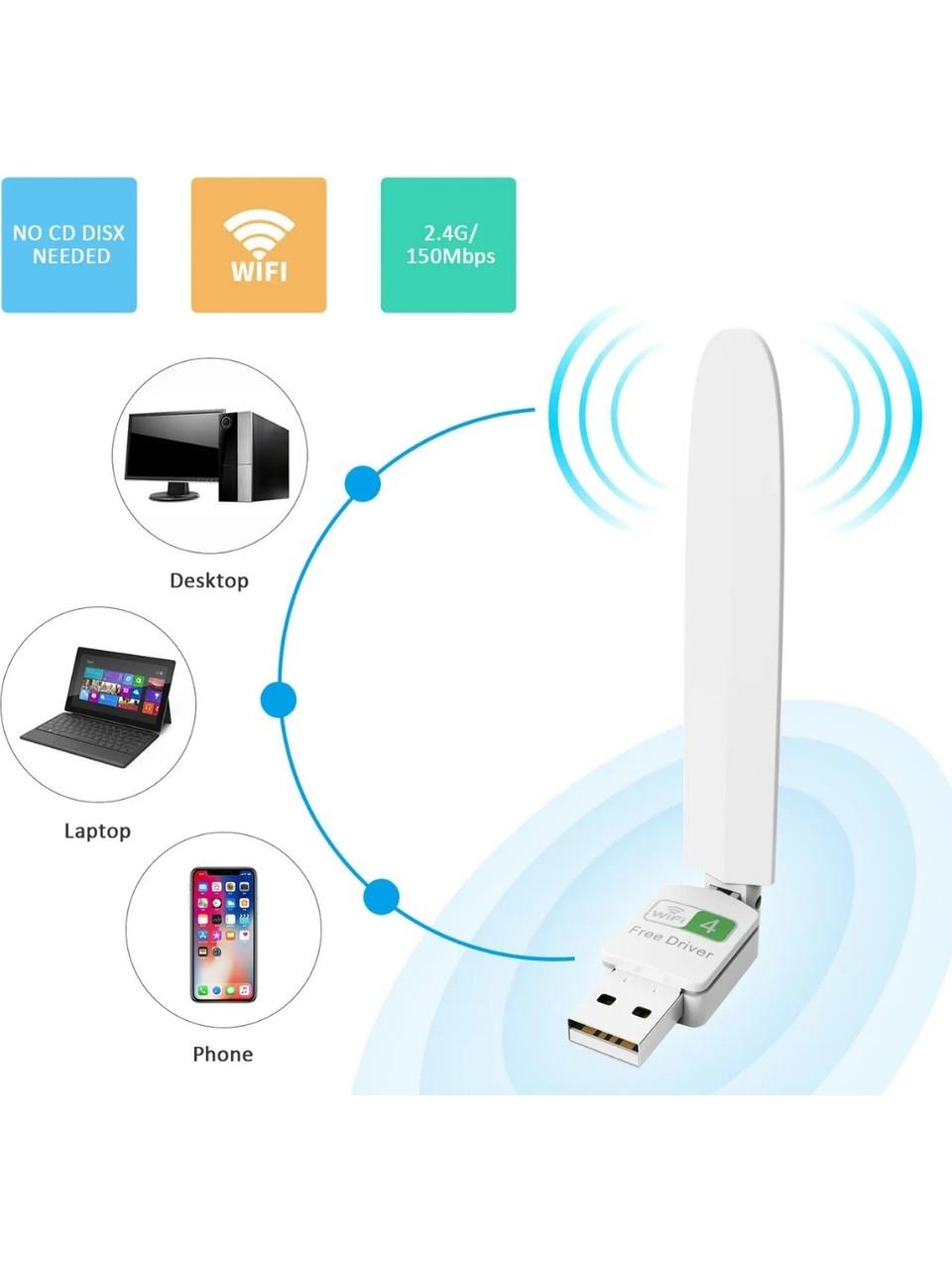 Platoon PL-9342 150MBPS 2.4ghz 2dbi Harici Antenli USB Kablosuz Adaptör