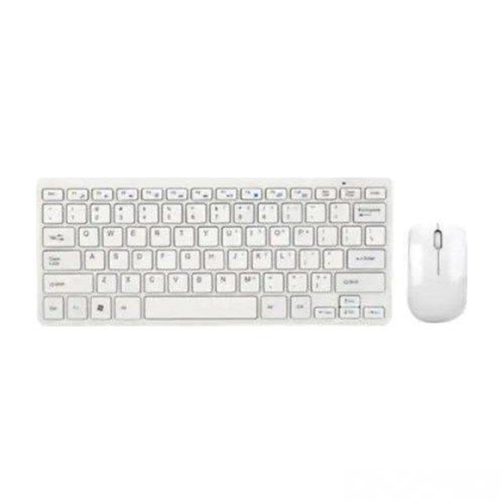 Polygold Klavye Kablosuz Mini + Mouse Set Beyaz Pg-8030