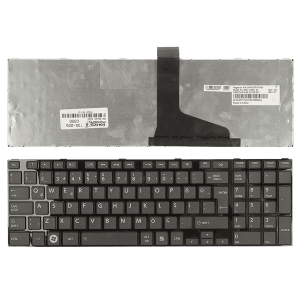 TOSHİBA SATALLİTE C855 1R0 Notebook Çerçeveli Klavye