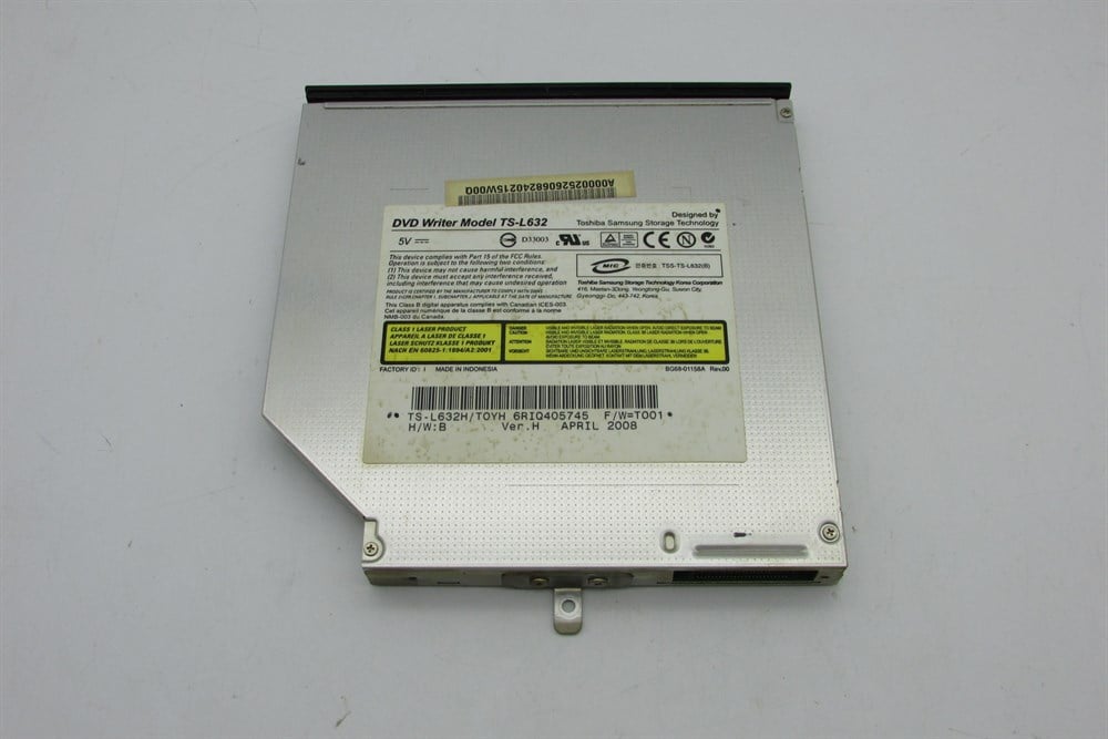 TOSHİBA SATELLİTE PRO A300 PSAJ5E 00H00RTE Notebook Dvd Rom
