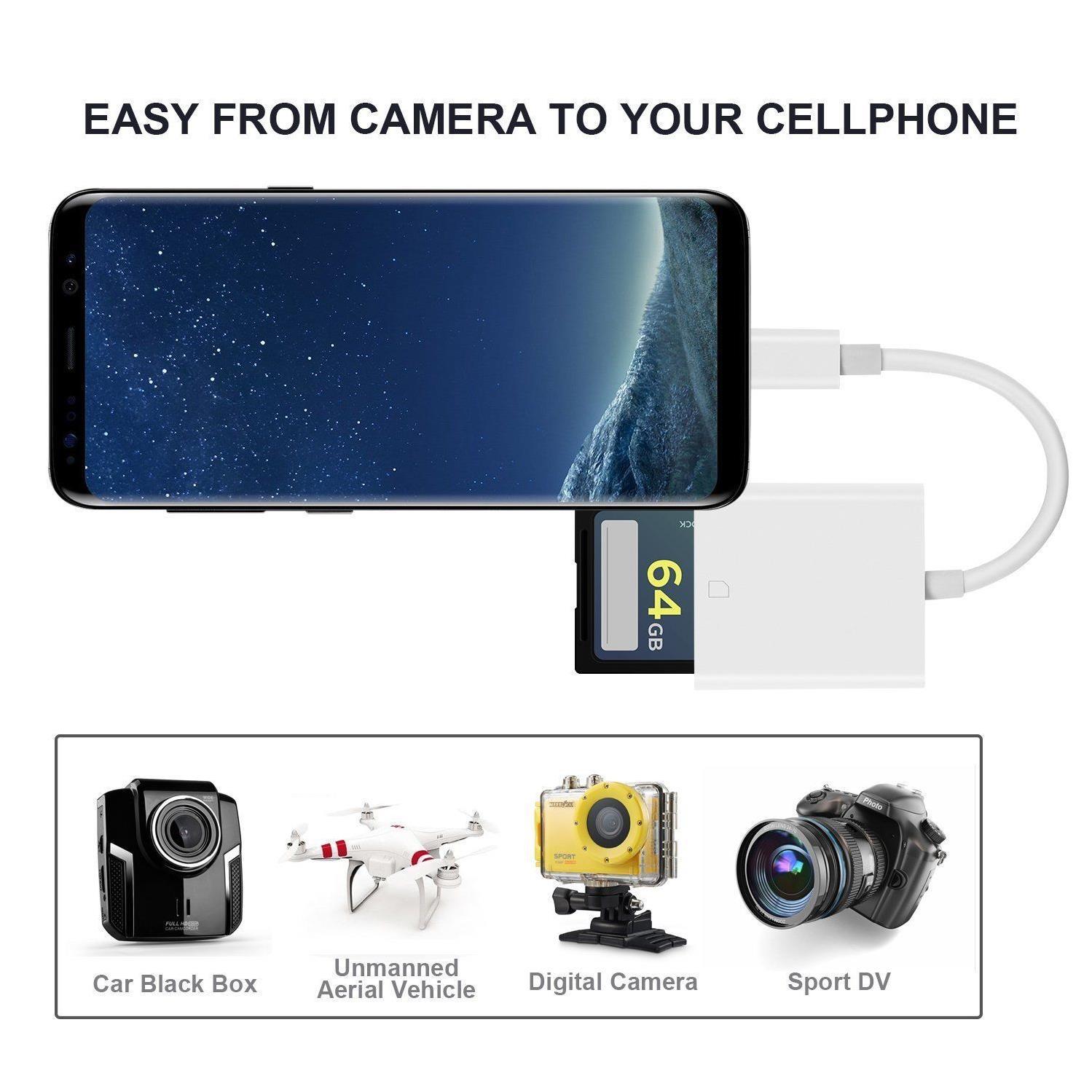 Type C USB 3.1 To Sd Card Reader Kart Okuyucu Sdxc Çevirici Dönüştürücü Adaptör