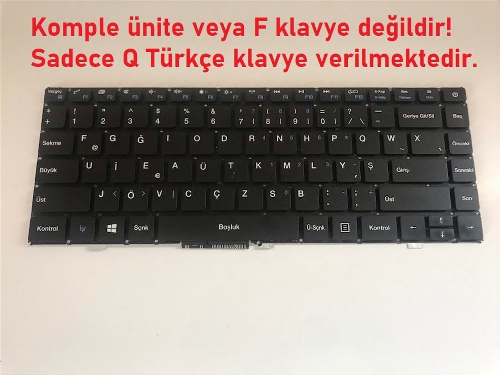 Vestel V Note 1341 Notebook Klavye - Tuş Takımı / Siyah - TR