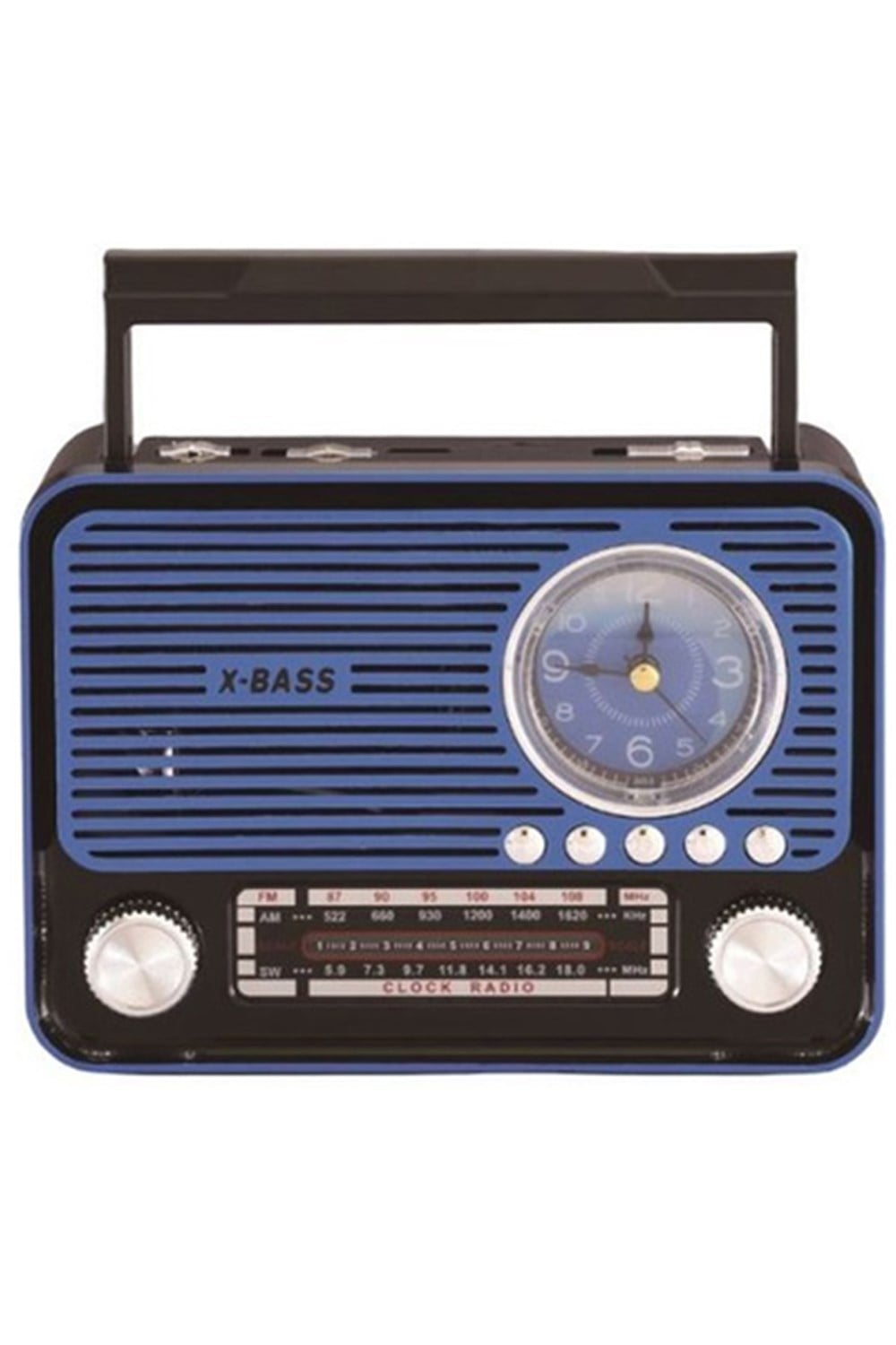 YS-788BT Nostaljik Radyo Fenerli Saatli Fm/Saat/Bluetooth/Sd/Usb