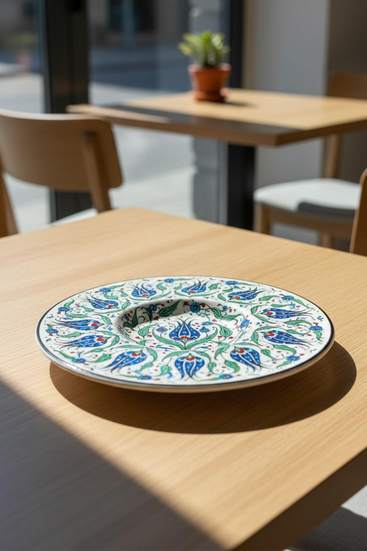 Блюдце (14 см) керамическое бисквитное