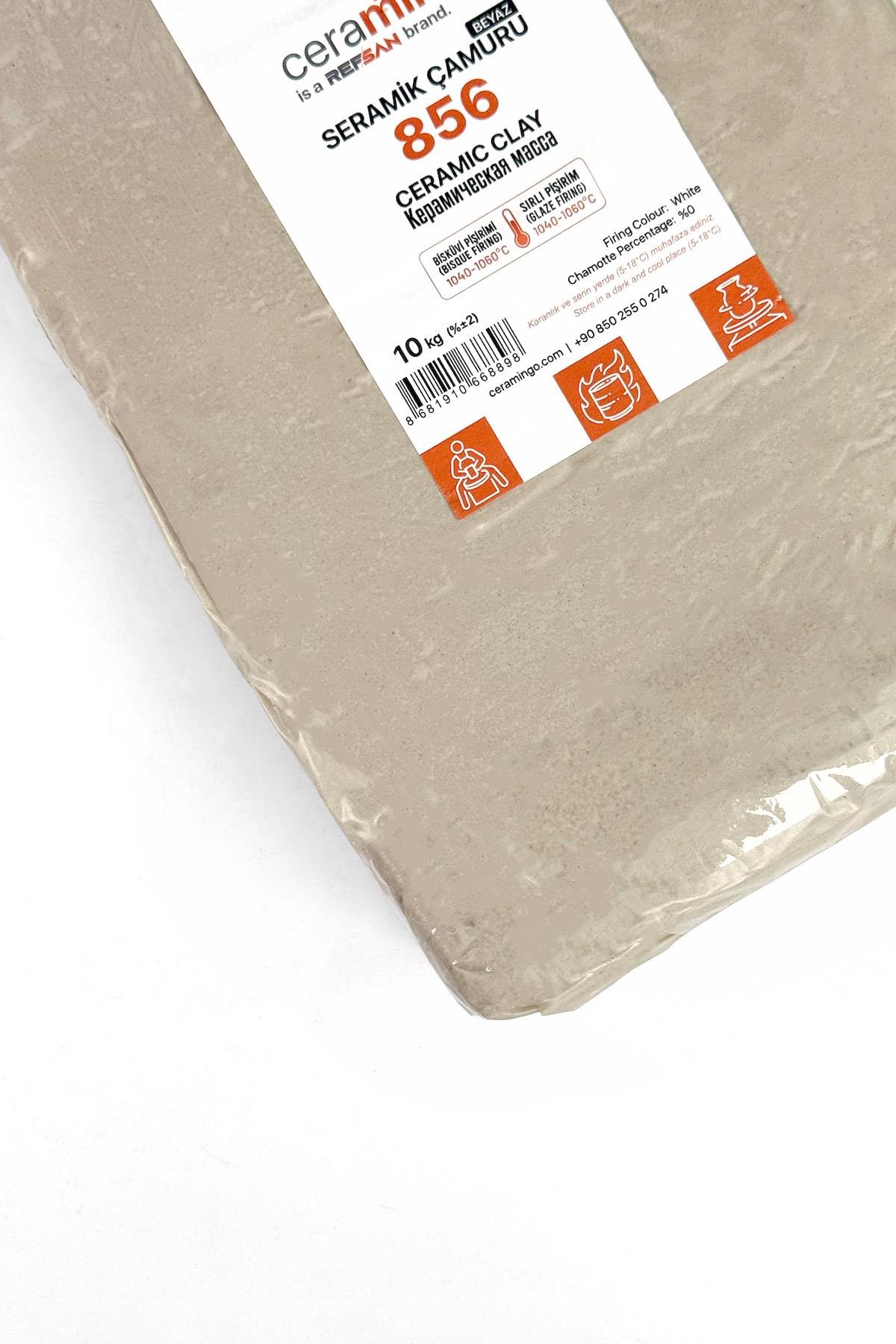 856 Ceramic Clay Vacuum 1050°C 10 Kg
